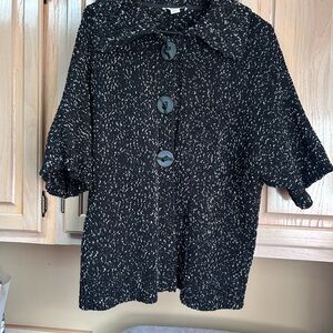 Coldwater Creek Black and White Knit Sweater